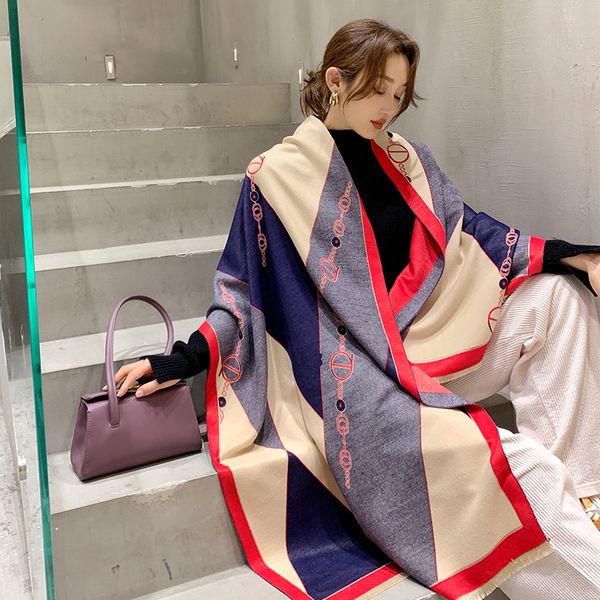 luxury autumn winter new shawl brand designer ladies cashmere scarf soft double-side thicken handkerchief warm scarf cape, Blue;gray
luxury autumn winter new shawl brand designer ladies cashmere scarf soft double-side thicken handkerchief warm scarf cape, Blue;gray