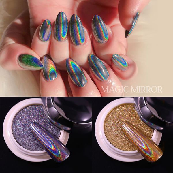 1 box holographic powder on nails laser gold silver nail glitter chrome nail powder pigment gel polish accessories manicure dust, Silver;gold
1 box holographic powder on nails laser gold silver nail glitter chrome nail powder pigment gel polish accessories manicure dust, Silver;gold