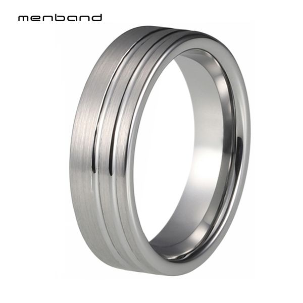 wedding rings flat tungsten band women ring 2 offset grooves brushed finish 6mm box available, Slivery;golden
wedding rings flat tungsten band women ring 2 offset grooves brushed finish 6mm box available, Slivery;golden