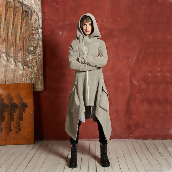 winter women's hooded zipper long-sleeved fleece irregular loose solid color long sweatshirt jacket hoodie plus size, Black
winter women's hooded zipper long-sleeved fleece irregular loose solid color long sweatshirt jacket hoodie plus size, Black