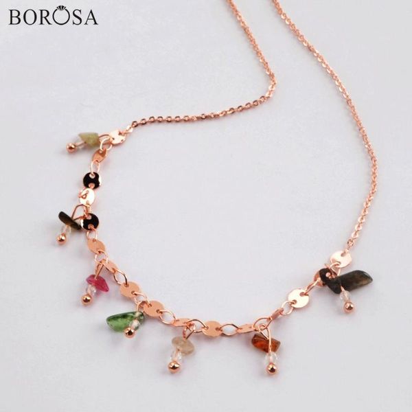 borosa wholesale natural stone necklace beads chain necklace rainbow crystal beads women rose jewelry wx1320, Silver
borosa wholesale natural stone necklace beads chain necklace rainbow crystal beads women rose jewelry wx1320, Silver