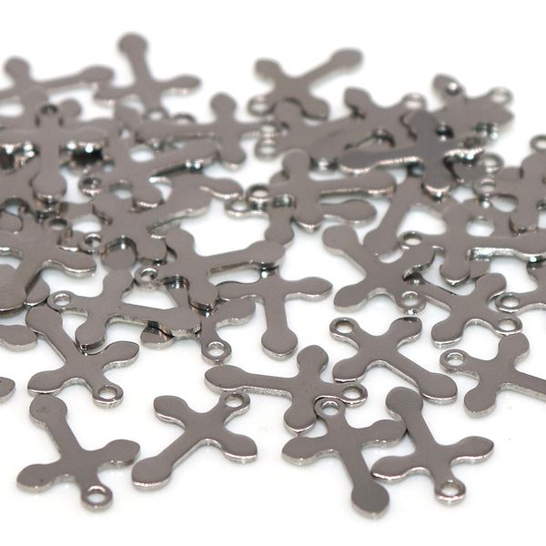 charms 16*12mm 50pcs/lot stainless steel cross charm for necklace pendant religious earring jewelry making diy, Bronze;silver
charms 16*12mm 50pcs/lot stainless steel cross charm for necklace pendant religious earring jewelry making diy, Bronze;silver