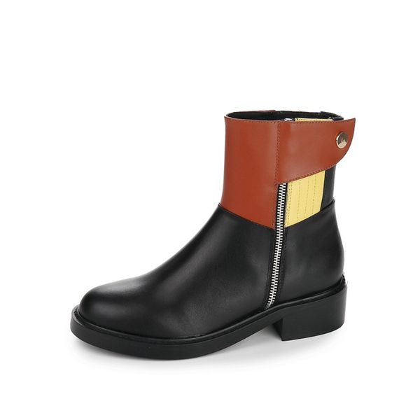 designer women ankle boots genuine leather round toe women chesale boots winter martin runway short shoes, Black
designer women ankle boots genuine leather round toe women chesale boots winter martin runway short shoes, Black