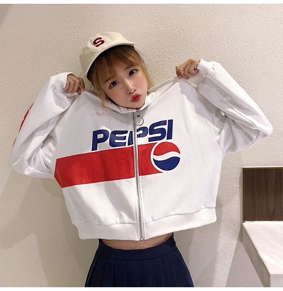2020 korean harajuku style letter printing zipper sweater for female students thin trendy short coatcoat short coat for female students vadh, Black
2020 korean harajuku style letter printing zipper sweater for female students thin trendy short coatcoat short coat for female students vadh, Black