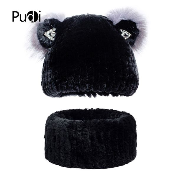 pudi hf7034 women rex fur hat scarf multiple color winter female fur caps scarves, Blue;gray
pudi hf7034 women rex fur hat scarf multiple color winter female fur caps scarves, Blue;gray