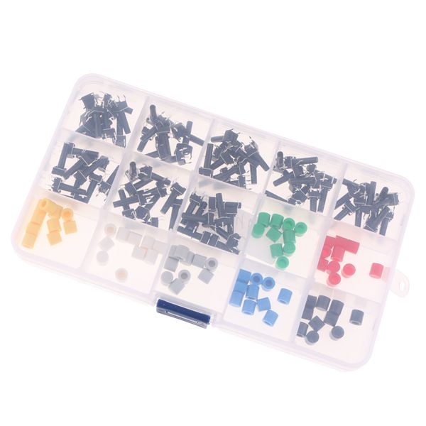 150pcs кратковременное тактильные кнопочный переключатель micro миниатюрная 7-color 6x6x16mm
150pcs кратковременное тактильные кнопочный переключатель micro миниатюрная 7-color 6x6x16mm