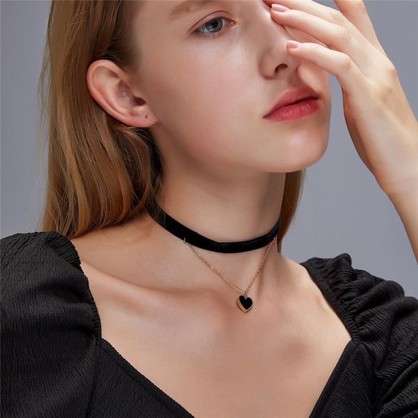 20pcs / lot европейской фланель двухслойного чокеры ожерелье влюбленность сердце кулон ключица цепь для женщин черного ожерелья ювелирного и, Golden;silver
20pcs / lot европейской фланель двухслойного чокеры ожерелье влюбленность сердце кулон ключица цепь для женщин черного ожерелья ювелирного и, Golden;silver