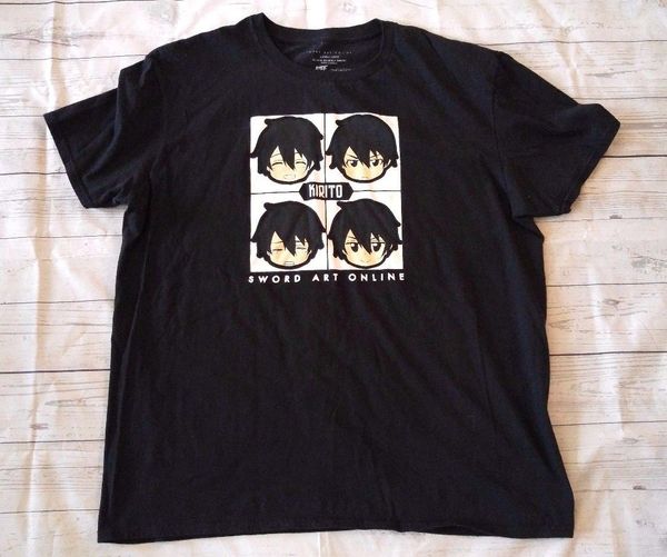2019 new t shirt men sao sword art online kirito anime cartoon men's black t-shirt size xl short tee shirt
2019 new t shirt men sao sword art online kirito anime cartoon men's black t-shirt size xl short tee shirt