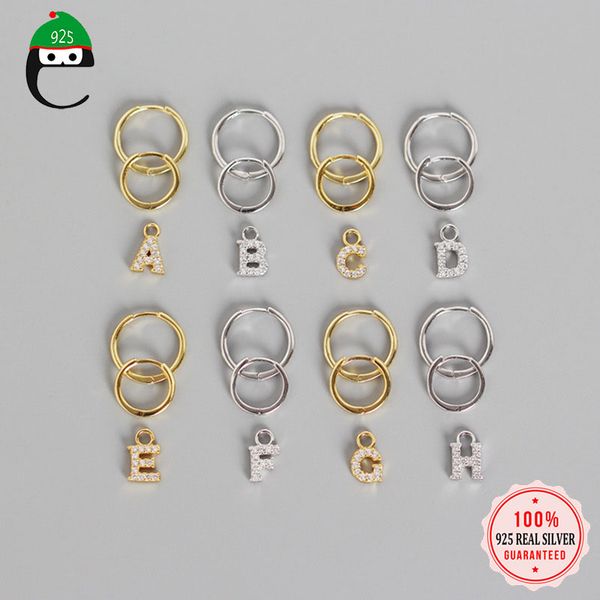 hoop & huggie 2021 small genuine 925 sterling silver hanging earrings for women 26 letter dazzling cz charm earring da496, Golden;silver
hoop & huggie 2021 small genuine 925 sterling silver hanging earrings for women 26 letter dazzling cz charm earring da496, Golden;silver