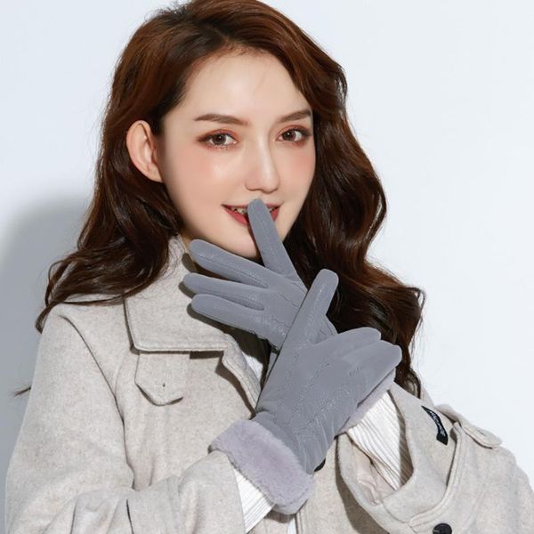 solid color breathable leather gloves plus velvet cuffs keep warm elegant ladies gloves autumn winter fashion, Blue;gray
solid color breathable leather gloves plus velvet cuffs keep warm elegant ladies gloves autumn winter fashion, Blue;gray