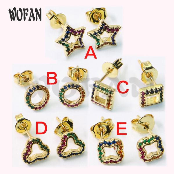 stud multi-shapes earrings rainbow zircon color retention jewelry accssories fashion gift for women 50833, Golden;silver
stud multi-shapes earrings rainbow zircon color retention jewelry accssories fashion gift for women 50833, Golden;silver