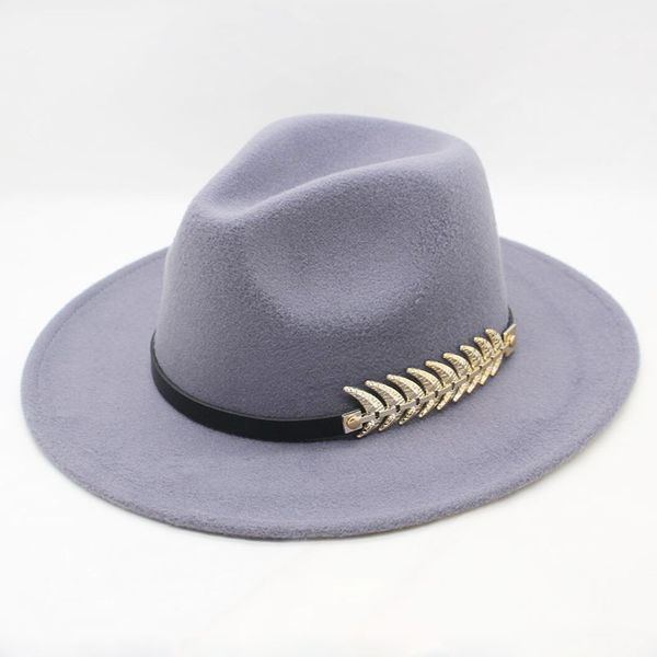 women's hat metal leaves panama hat british style vintage woolen fedoras simple banquet accessories headdress, Blue;gray
women's hat metal leaves panama hat british style vintage woolen fedoras simple banquet accessories headdress, Blue;gray