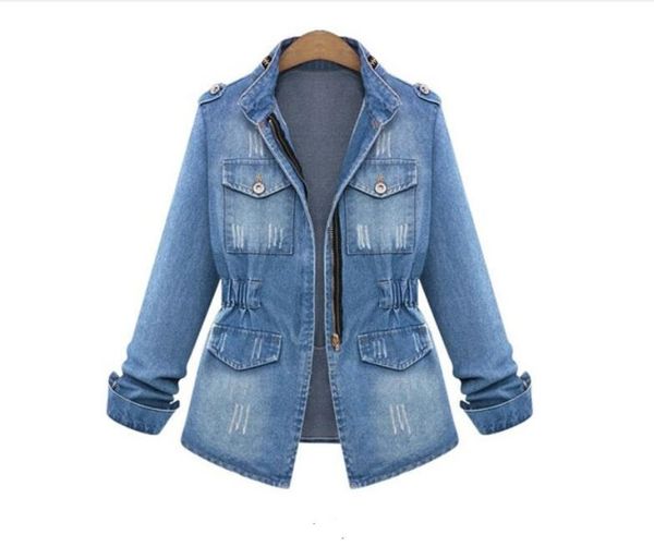 women's jackets spring autumn women coat slim denim jacket jeans clothing fashion pocket zipper casual female, Black;brown
women's jackets spring autumn women coat slim denim jacket jeans clothing fashion pocket zipper casual female, Black;brown