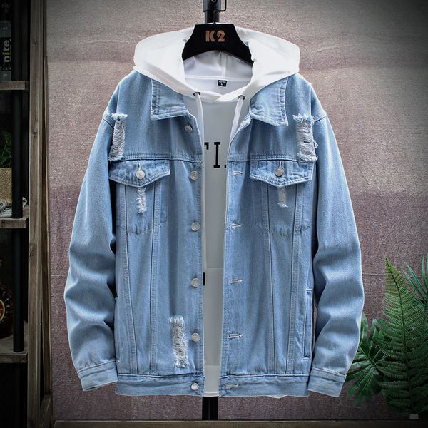 men's jackets men jacket coat trendy denim single breasted spring autumn fashion mens lapel jean outwear male cowboy, Black;brown
men's jackets men jacket coat trendy denim single breasted spring autumn fashion mens lapel jean outwear male cowboy, Black;brown