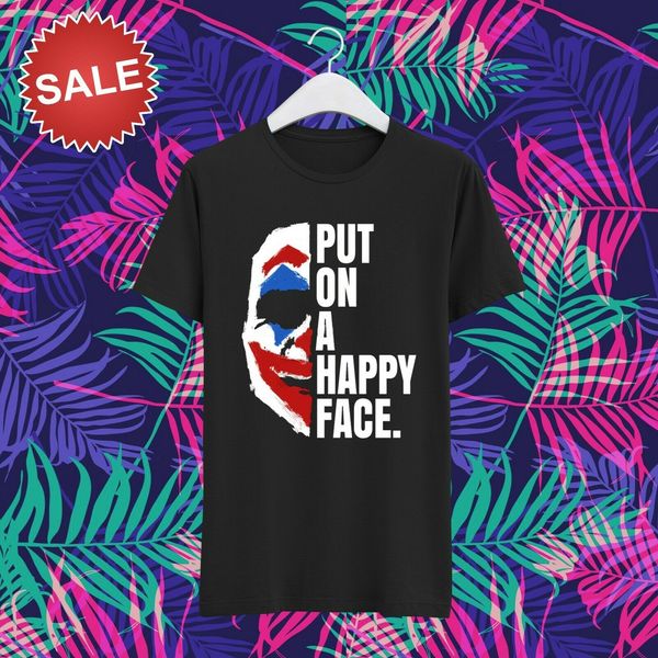 100% хлопок футболка для мужчин джокер надеть happy face on хоакин феникс черная футболка
100% хлопок футболка для мужчин джокер надеть happy face on хоакин феникс черная футболка