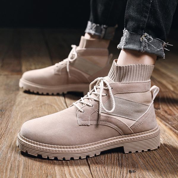 martin boots short boots autumn new trend versatile trendy shoes workwear desert b lady shoes -40, Black
martin boots short boots autumn new trend versatile trendy shoes workwear desert b lady shoes -40, Black