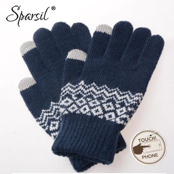 sparsil men women touch screen gloves winter warm elastic mittens 5 finger thick full finger gloves wave crochet wool knit glove, Blue;gray
sparsil men women touch screen gloves winter warm elastic mittens 5 finger thick full finger gloves wave crochet wool knit glove, Blue;gray
