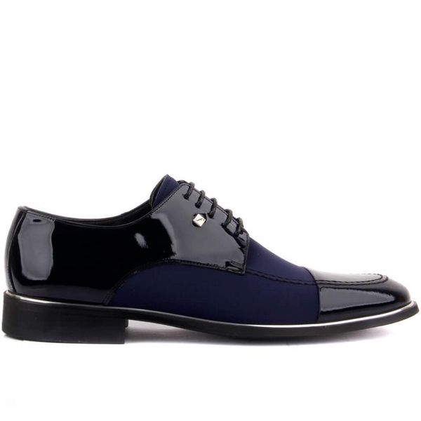 fosco-navy blue patent leather men 's classic shoes, Black
fosco-navy blue patent leather men 's classic shoes, Black