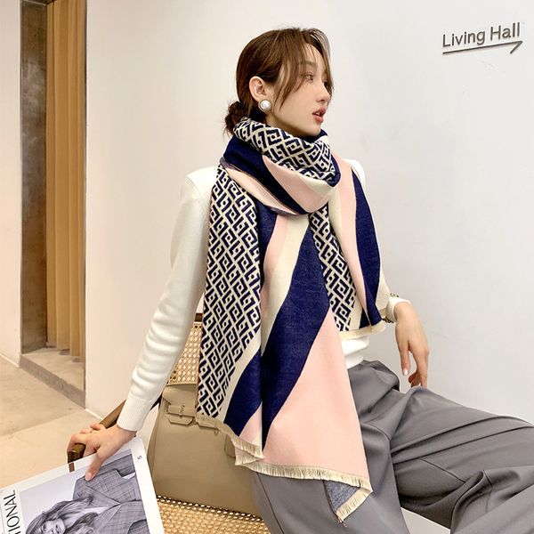 scarves scarf women double-side winter warm cashmere shawl ladies soft think travel blanket holiday gifts, Blue;gray
scarves scarf women double-side winter warm cashmere shawl ladies soft think travel blanket holiday gifts, Blue;gray