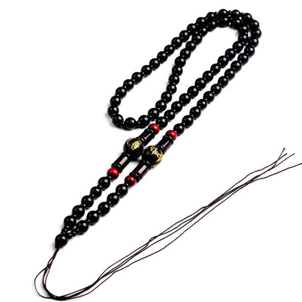 natural black agate six-character true word ball necklace jewelry fine jewelry fashion sweater chain bead necklace, Silver
natural black agate six-character true word ball necklace jewelry fine jewelry fashion sweater chain bead necklace, Silver