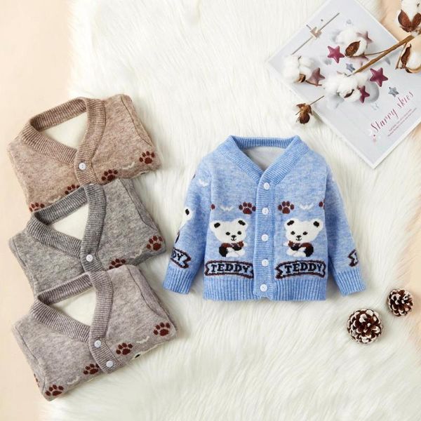 patpat 2020 new arrival autumn and winter baby toddler adorable bear print warm knitwear baby toddler girl jackets coats, Blue
patpat 2020 new arrival autumn and winter baby toddler adorable bear print warm knitwear baby toddler girl jackets coats, Blue