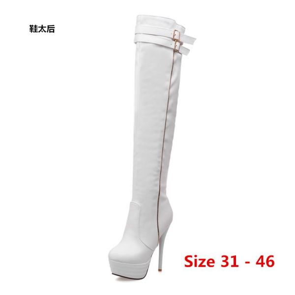 boots platform women over the knee stretch high heels autumn winter woman shoes long leather small big size 31 - 46, Black
boots platform women over the knee stretch high heels autumn winter woman shoes long leather small big size 31 - 46, Black