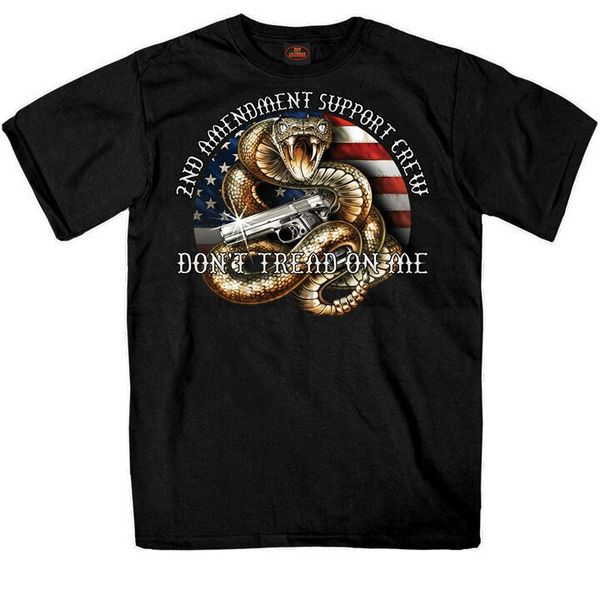 dont tread on me 2nd amendment support crew snake pistol t shirt s1371
dont tread on me 2nd amendment support crew snake pistol t shirt s1371