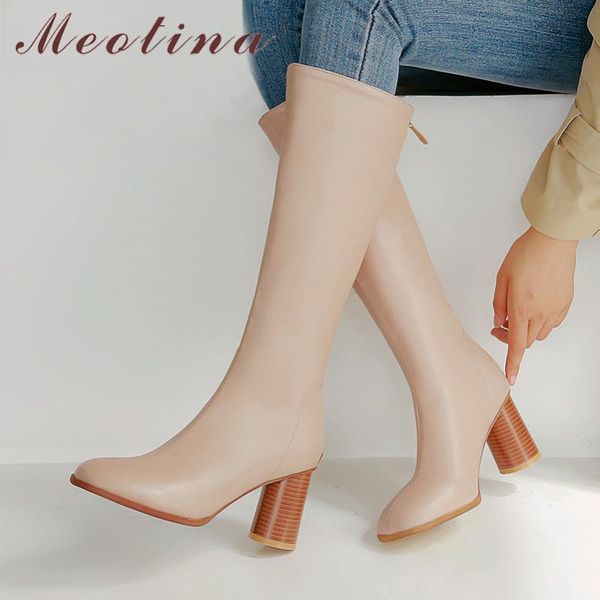 meotina winter knee high boots women pu leather round high heels long boots zipper square toe shoes ladies autumn big size 33-46, Black
meotina winter knee high boots women pu leather round high heels long boots zipper square toe shoes ladies autumn big size 33-46, Black