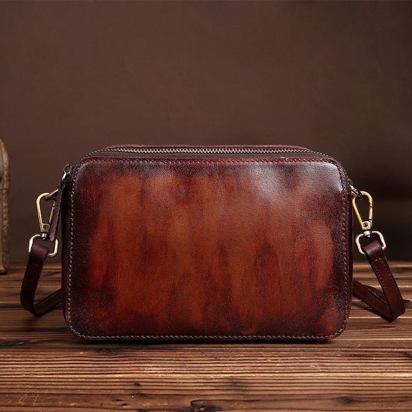 retro women 's bag leather shoulder- bag full-grain leather entirely handmade rub color shoulder shoulder square sling
retro women 's bag leather shoulder- bag full-grain leather entirely handmade rub color shoulder shoulder square sling