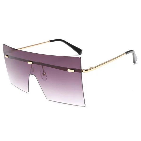 sunglasses fashion large frameless women anti-glare square big shadow trend street urban casual wild glasses, White;black
sunglasses fashion large frameless women anti-glare square big shadow trend street urban casual wild glasses, White;black