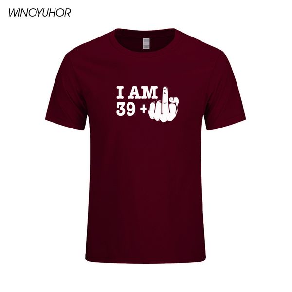 i am 40 years old birthday gift t shirts men summer short sleeve tee cotton funny middle finger t-shirt homme
i am 40 years old birthday gift t shirts men summer short sleeve tee cotton funny middle finger t-shirt homme