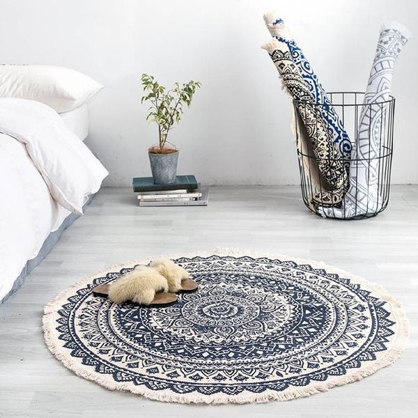 carpets 2021 bohemian hand-woven cotton linen round rug living room bedroom geometric abstract pattern retro decoration home
carpets 2021 bohemian hand-woven cotton linen round rug living room bedroom geometric abstract pattern retro decoration home