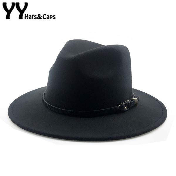 yy beautiful belt fedora vintage hats for women winter autumn felt cap wide brim panama hats jazz cap trilby men 18125, Blue;gray
yy beautiful belt fedora vintage hats for women winter autumn felt cap wide brim panama hats jazz cap trilby men 18125, Blue;gray