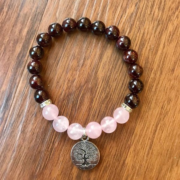 rose quartzs beaded bracelet men 8mm natural stone wrist tree of life yoga energy healing garnet stone boho bracelet women, Golden;silver
rose quartzs beaded bracelet men 8mm natural stone wrist tree of life yoga energy healing garnet stone boho bracelet women, Golden;silver