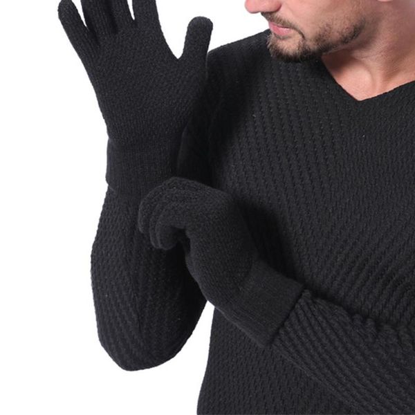 men thicken winter knitted woolen gloves warm full finger touch screen mittens outdoor windproof grove clothing decor accessory, Blue;gray
men thicken winter knitted woolen gloves warm full finger touch screen mittens outdoor windproof grove clothing decor accessory, Blue;gray