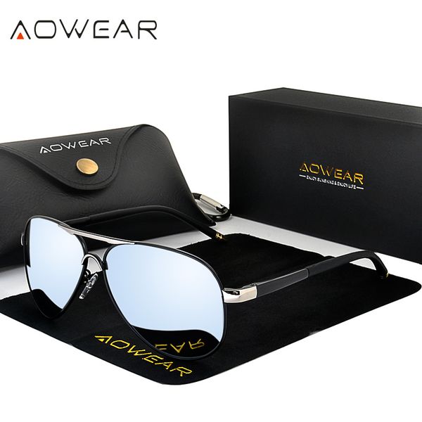 aowear men's aviation sunglasses men polarized mirror sunglass for man hd driving polaroid sun glasses lunettes de soleil homme, White;black
aowear men's aviation sunglasses men polarized mirror sunglass for man hd driving polaroid sun glasses lunettes de soleil homme, White;black