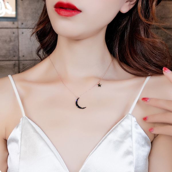 2020 new titanium steel does not fade stars moon fashion necklace clavicle chain female chain jewelry diy, Silver
2020 new titanium steel does not fade stars moon fashion necklace clavicle chain female chain jewelry diy, Silver