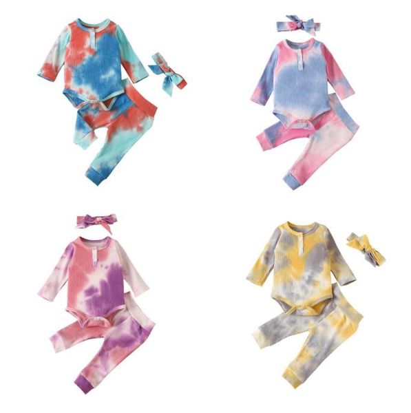 autumn kids clothes article pit tie dyed clothing sets baby long sleeve romper + pants + headbands 3pcs boutique child outfits by1590, White
autumn kids clothes article pit tie dyed clothing sets baby long sleeve romper + pants + headbands 3pcs boutique child outfits by1590, White