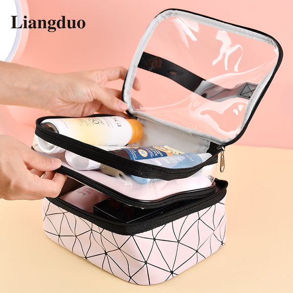 liangduo double layer makeup bag large capacity cosmetic case multifunction waterproof clear bag organizer toiletry for women
liangduo double layer makeup bag large capacity cosmetic case multifunction waterproof clear bag organizer toiletry for women
