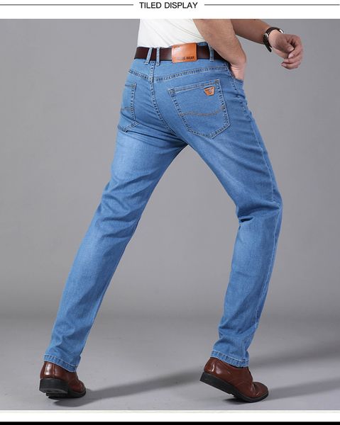 light blue high elastic jeans men straight soft easing trend linye1052
light blue high elastic jeans men straight soft easing trend linye1052