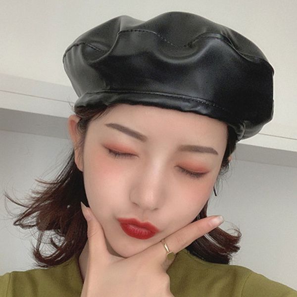 berets korean sun protection women hat classic sunhat round cap wild flat casual lady beanie solid color, Blue;gray
berets korean sun protection women hat classic sunhat round cap wild flat casual lady beanie solid color, Blue;gray