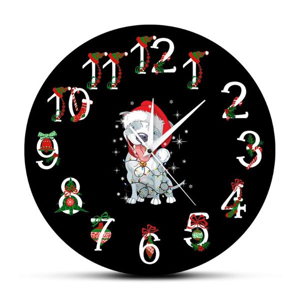 wall clocks merry christmas happy year modern design printed clock pitbull dog puppy pitmas round watch pit bull holidays decor
wall clocks merry christmas happy year modern design printed clock pitbull dog puppy pitmas round watch pit bull holidays decor