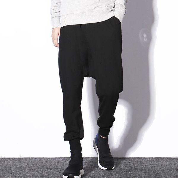 men's pants male loose low crotch cross trend autumn hip hop harem trousers hair stylist trendy personality, Black
men's pants male loose low crotch cross trend autumn hip hop harem trousers hair stylist trendy personality, Black