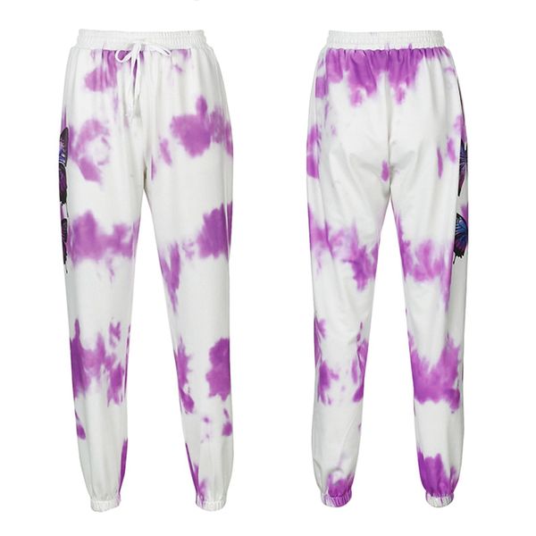 fashion tie dye butterfly print sweatpants ladies jogger high waist loose casual drawstring streetwear, Black;white
fashion tie dye butterfly print sweatpants ladies jogger high waist loose casual drawstring streetwear, Black;white