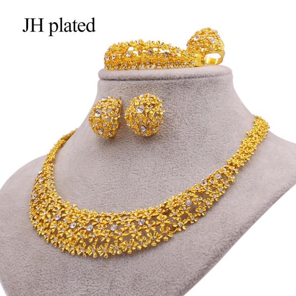 earrings & necklace jewelery set dubai 24k gold color jewelry sets african wedding gifts lady party for women bracelet ring bridal, Silver
earrings & necklace jewelery set dubai 24k gold color jewelry sets african wedding gifts lady party for women bracelet ring bridal, Silver