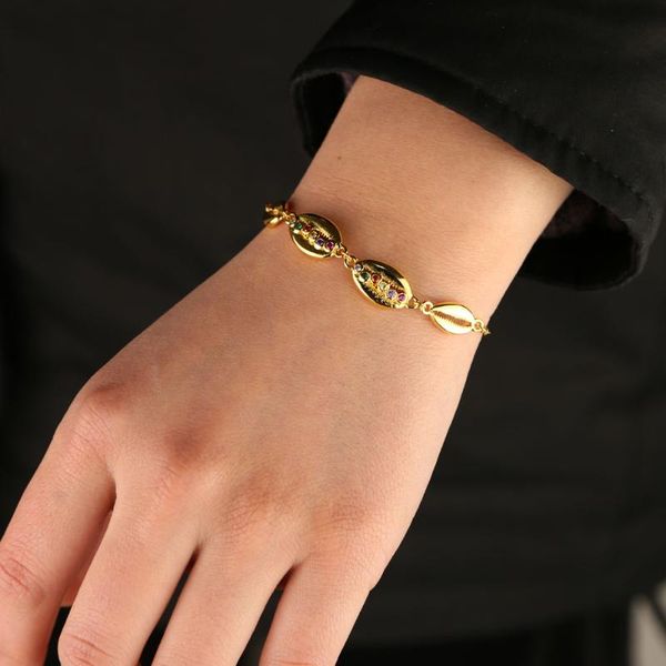 link, chain 2021 fashion shell shape charm delicate circular colorful tiny bracelets for women girl wedding bangle jewelry, Black
link, chain 2021 fashion shell shape charm delicate circular colorful tiny bracelets for women girl wedding bangle jewelry, Black