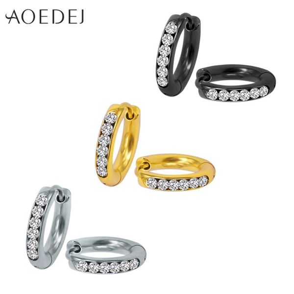 aoedej 10mm crystal hoop earrings black gold color stainless steel small hoop earrings for men women round circle, Golden;silver
aoedej 10mm crystal hoop earrings black gold color stainless steel small hoop earrings for men women round circle, Golden;silver