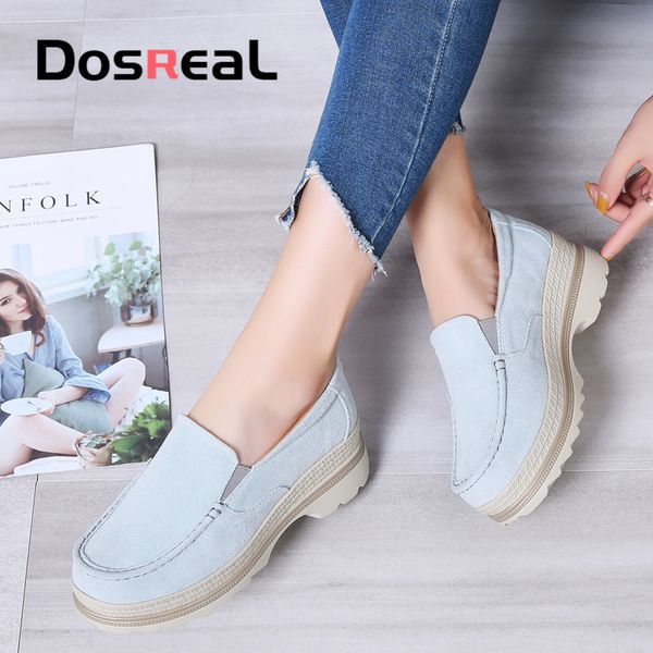 dosreal 2020 spring women flats shoes slip on platform sneakers shoes leather suede casual flat heels creepers moccasins, Black
dosreal 2020 spring women flats shoes slip on platform sneakers shoes leather suede casual flat heels creepers moccasins, Black