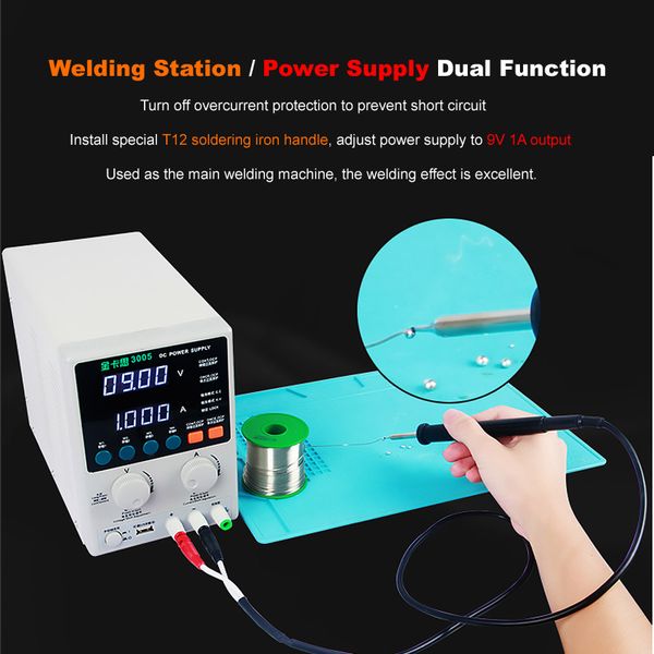 power regula dc regulated power supply adjustable amperometer 30v 5a shortkiller circuit short repair welding station 2in1 tool
power regula dc regulated power supply adjustable amperometer 30v 5a shortkiller circuit short repair welding station 2in1 tool
