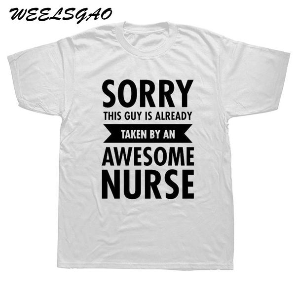 new arrival men guy already taken by awesome nurse short sleeve cotton designer t shirts
new arrival men guy already taken by awesome nurse short sleeve cotton designer t shirts